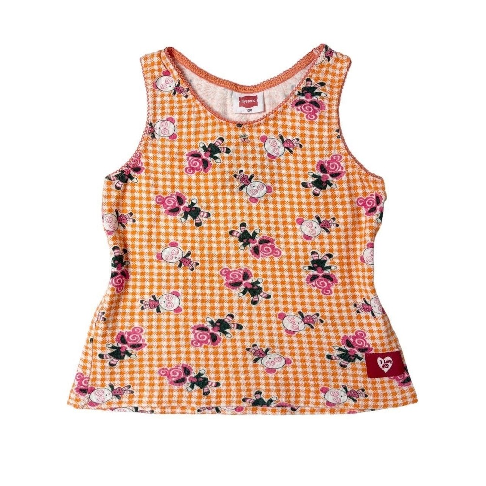 Hysteric Glamour AOP gingham tank top
